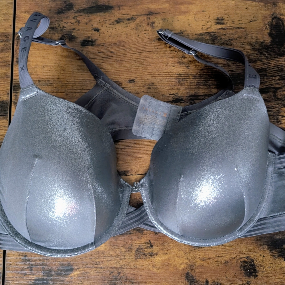 Savage X Fenty Shimmering Gray Bra - Picture 6 of 6